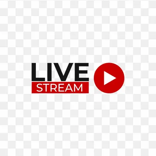 Live stream free png and psd file for your designing project